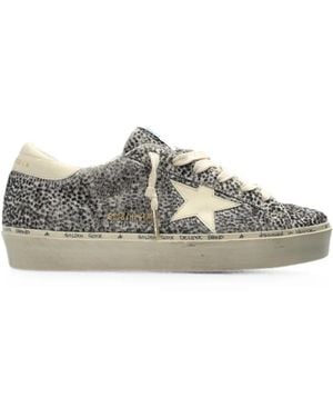 Golden Goose Leopard-Print Hi Star Trainers - Grey