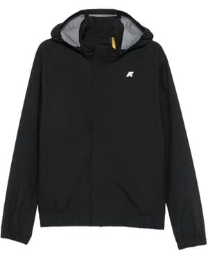 K-Way Aurene Hoodie Mit Logo-Patch - Schwarz