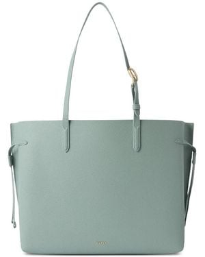 Furla Bolso Shopper L Ava De Piel - Azul