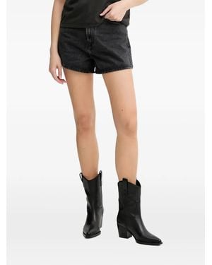 Levi's High-Waisted Denim Shorts - Black