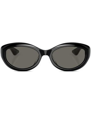Oliver Peoples 1969 Oval-Frame Sunglasses - Black