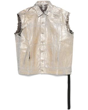 Rick Owens Coated Gilet - Natural