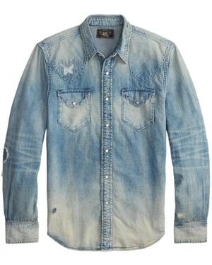 RRL Long-Sleeve Pocket Shirt - Blue