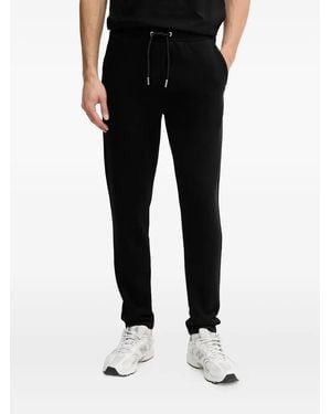 Karl Lagerfeld Logo-embroidered Drawstring Track Pants - ブラック