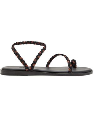 Ancient Greek Sandals Eleftheria Braided-Strap Sandals - Black