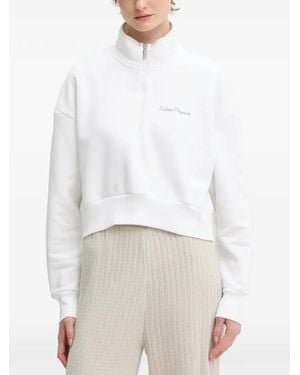 Colmar Half-Zip Turtleneck Sweatshirt - White