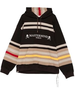 Mastermind Japan Felpa A Righe - Nero