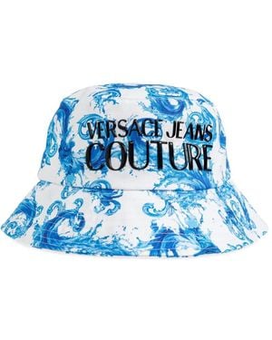 Versace Jeans Couture Barocco-Print Bucket Hat - Blue