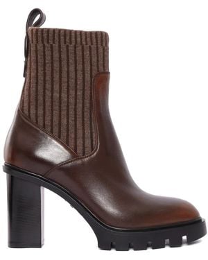 Santoni 75Mm Ferric Boots - Brown