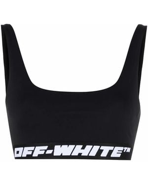 Off-White c/o Virgil Abloh Logo-tape Sports Bra - Black