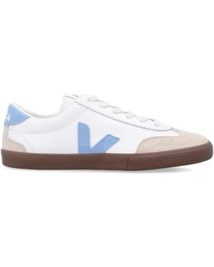 Veja Volley Suede-Panel Trainers - White