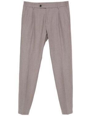 Eleventy Pantaloni Con Pieghe Frontali - Grigio