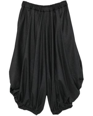 Comme des Garçons Balloon-Leg Elasticated-Waistband Pants - Black