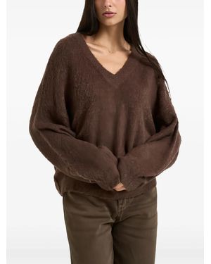 Liu Jo Pullover Mit V-Ausschnitt - Braun