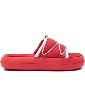 Moon Boot Sandales Plateforme À Détail De Corde Icon - Rouge