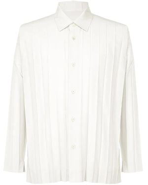 Homme Plissé Issey Miyake プリーツ シャツ - ホワイト
