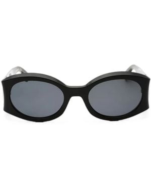 Ferragamo Eyewear Oval-Frame Sunglasses - Black