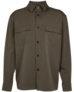 KARL LAGERFELD Flap-Pocket Shirt - Green