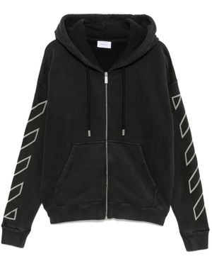 Off-White c/o Virgil Abloh Hoodie Zippé in Black for Men | Lyst