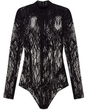 Balmain ハイネック ボディスーツ - ブラック