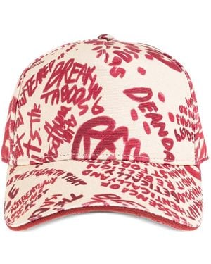 DSquared² Text-Print Baseball Cap - Red