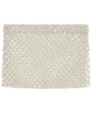Alanui Open-Knit Skirt - Natural