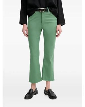 Benetton Pantalon À Coutures Effilochées - Green