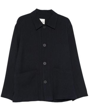 Sandro Buttoned Jacket - Blue