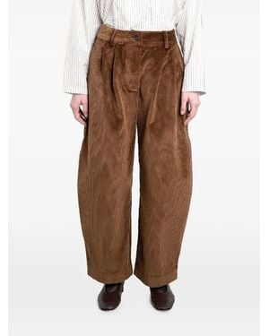CAWLEY STUDIO Pantalon Robyn En Velours Côtelé - Brown
