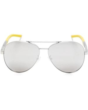 Ferrari Pilot-Frame Sunglasses - White