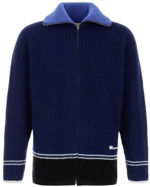 Marni Cardigan Mit Reißverschluss - Blau