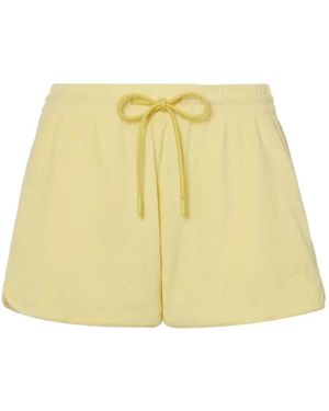 Hunza G Shorts Con Cordones - Amarillo