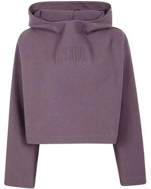 Jean Paul Gaultier ロゴエンボス パーカー - パープル