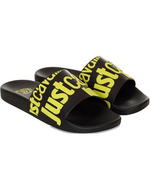サンダル JUST CAVALLI Men Sandals Black 78QA3SZ1ZS785 L01 Just Cavalli Sandals and Slides for Men | Online Sale up to
