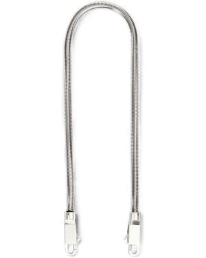 Rick Owens Crossbody Snake Chain - White