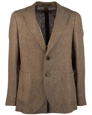 Incotex Single-Breasted Jacket - Brown