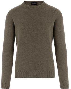 Tagliatore Crew-Neck Raglan-Sleeve Sweater - Green