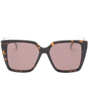 Gucci Geometric Chain Sunglasses - Pink