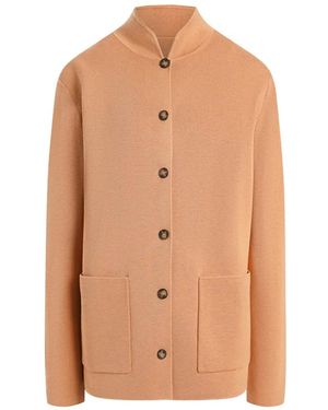 12 STOREEZ Mawata Button-Fastening Cardigan - Orange