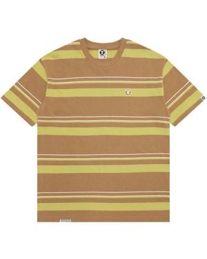 Aape By A Bathing Ape T-Shirt À Rayures - Jaune