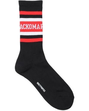 Wacko Maria Gestreifte Socken Mit Logo - Schwarz