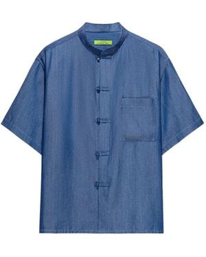 Shanghai Tang Short-Sleeve Shirt - Blue