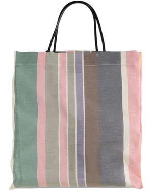 The Row Mini Barn Striped Tote Bag - Gray