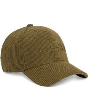 Fusalp Corduroy Logo-Detail Baseball Cap - Green