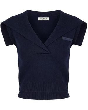 Monse Sailor-Collar Jumper - Blue