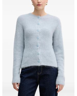 Sandro Ferrone Buttoned Cardigan - Blue