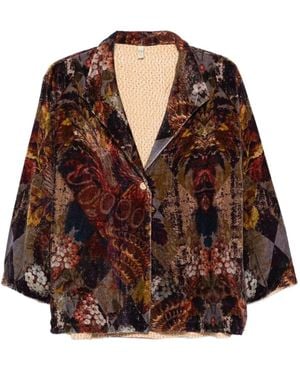 Yavi Jacke mit Blumenmuster - Braun