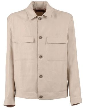 Peserico Pocket Overshirt - Natural