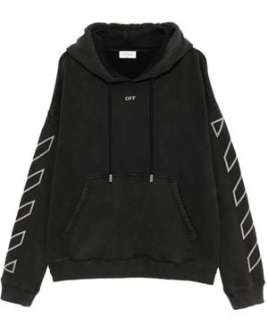 Off-White c/o Virgil Abloh プリント パーカー - ブラック