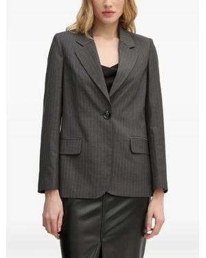 Sisley Pinstriped Blazer - Gray
